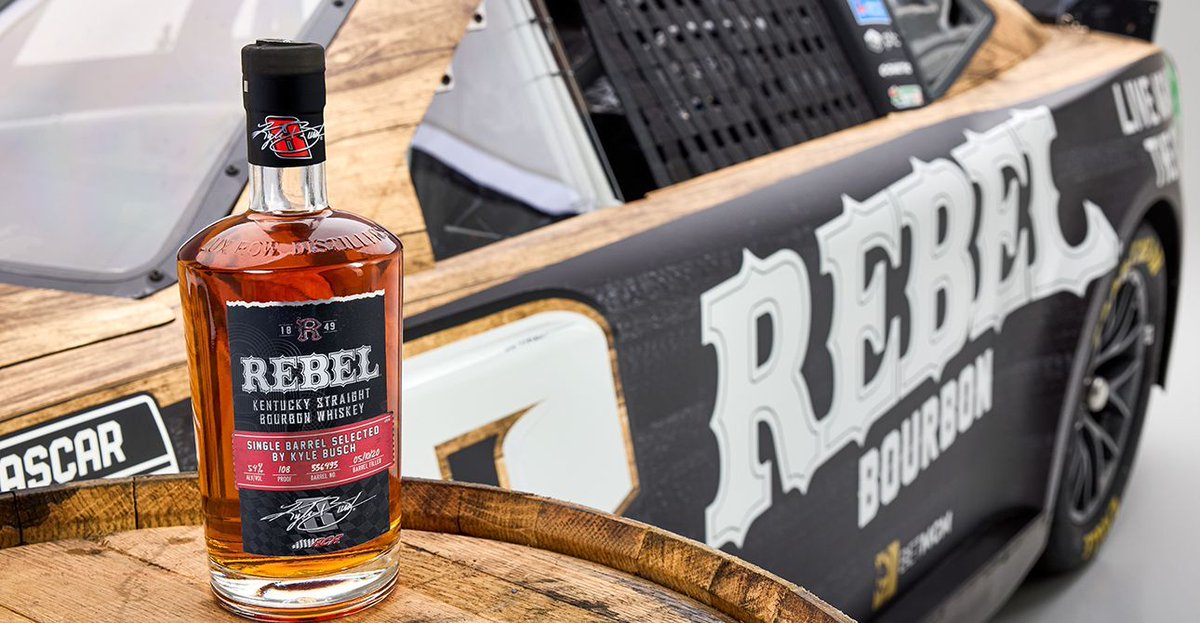 Love or hate him, Kyle “Rowdy” Busch is one of the most talented drivers currently competing in NASCAR. Now his palate is in the spotlight, with his new single barrel bourbon made in partnership with MGP’s Rebel Bourbon rolling out nationwide: buff.ly/0BwvRbA