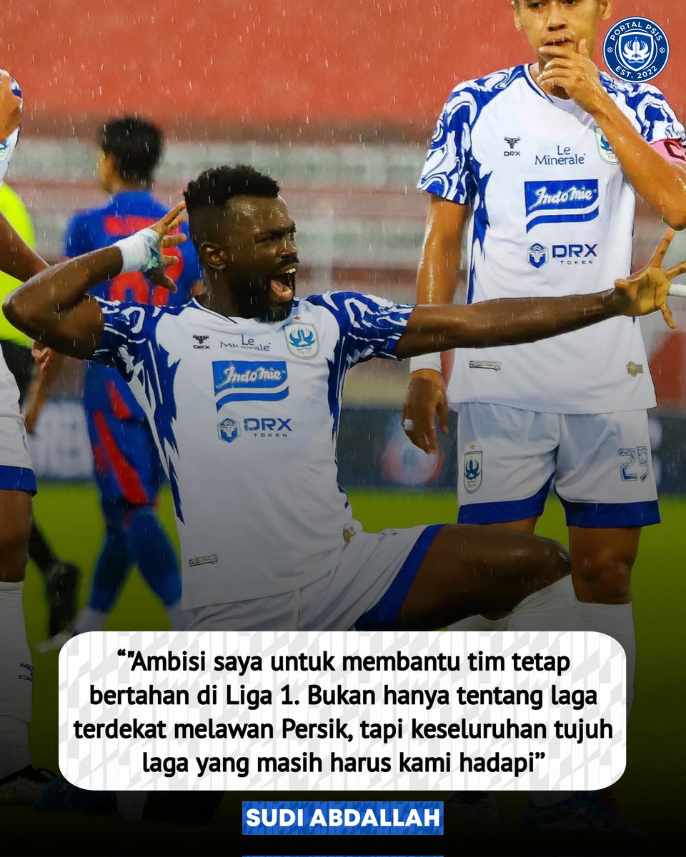 PortalPSIS's tweet photo. Striker PSIS Semarang Sudi Abdallah berambisi bawa PSIS Semarang bertahan di liga 1 https://t.co/UKWXeg0gbi