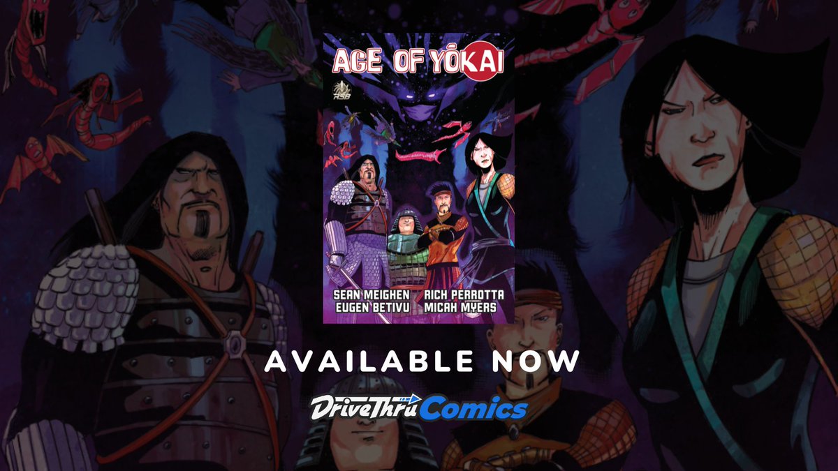 DriveThruComics's tweet image. Age of Yokai is available now from Rolling Squid Bones.

Get it here: tinyurl.com/3pfn8pvf

The story of a simple peasant girl who joins a trio of wandering samurai in their quest to exact revenge on the demonic yōkai plaguing their land.
#comics #comicbooks