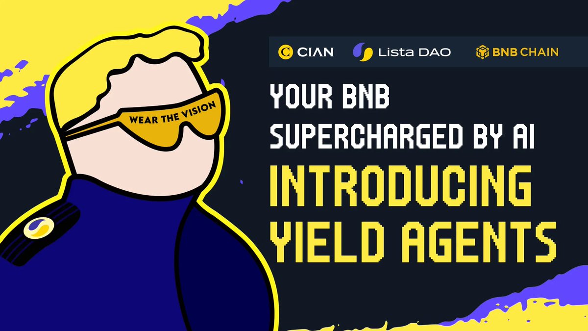 dnfpkwang888's tweet image. 【来来来抽两个 Freemint 的白，应该有大肉】

我已经帮大家摸透了这波 @CIAN_protocol 和 @lista_dao 的 BNBFi 打新玩法，直接说重点——懒人神器 + 高年化 + 白名单机会，不搞虚的！
先说说为啥要抽这个白【懂的已经冲起来了】👇
这个 Yield Agents NFT 是接入了 AI…