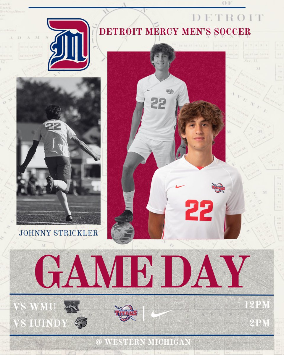The Titans take on WMU and IUIndy in a double header matchday on the road⚔️

🆚 Western Michigan 
🏟️ WMU Soccer Complex
📍 Kalamazoo, MI
⏰ 12:00 PM EST

🆚 IUIndy  
🏟️ WMU Soccer Complex
📍 Kalamazoo, MI
⏰ 2:00 PM EST

#gotitans | #detroitscollegeteam⚔️⚽| #HLMSoc