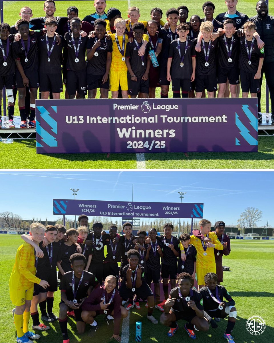 🏆 A big congratulations to West Ham U13s who have won the #PremierLeague U13 tournament today. 

They beat Man City in the semi-final and AZ Alkmaar in the final. Just shows when the recruitment team find the right players in and around London, you can take on anyone 👏