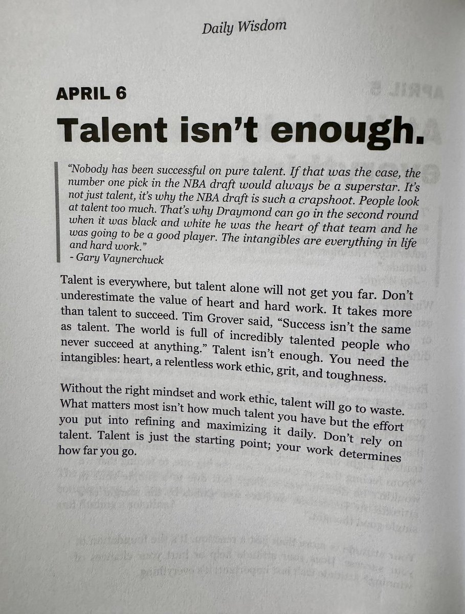 Hayley Hollis (@mshayhollis) on Twitter photo Talent is wasted without the having the intangibles that go with it.
Maximizing your abilities is the real talent by putting in the work daily, with your habits!
You can’t stop someone with:
❤️+Toughness+Grit+💪🏼 Work Ethic <a href="/BallisPsych/">Ball is Psych</a> Talent is wasted without the having the intangibles that go with it.
Maximizing your abilities is the real talent by putting in the work daily, with your habits!
You can’t stop someone with:
❤️+Toughness+Grit+💪🏼 Work Ethic <a href="/BallisPsych/">Ball is Psych</a>