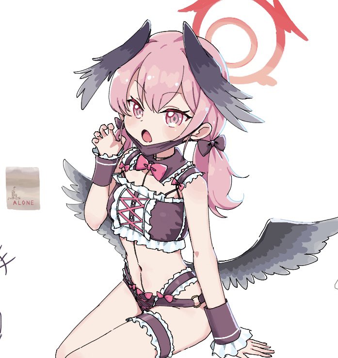 下江コハル(ブルアカ) 「地雷系水着コハルちゃん」|ぽんぽるのイラスト