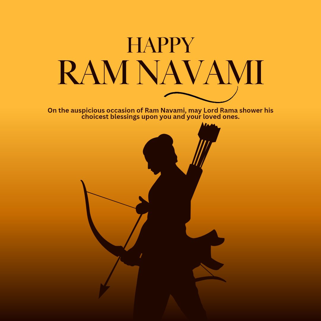 Sush184's tweet photo. रामनवमी की हार्दिक शुभकामनाएँ!
श्रीराम का जीवन हमें धर्म, मर्यादा और सच्चाई की राह पर चलने की प्रेरणा देता है।
आइए, उनके आदर्शों को अपने जीवन में उतारें।
#रामनवमी
 #जयश्रीराम https://t.co/pZWqKeZinx