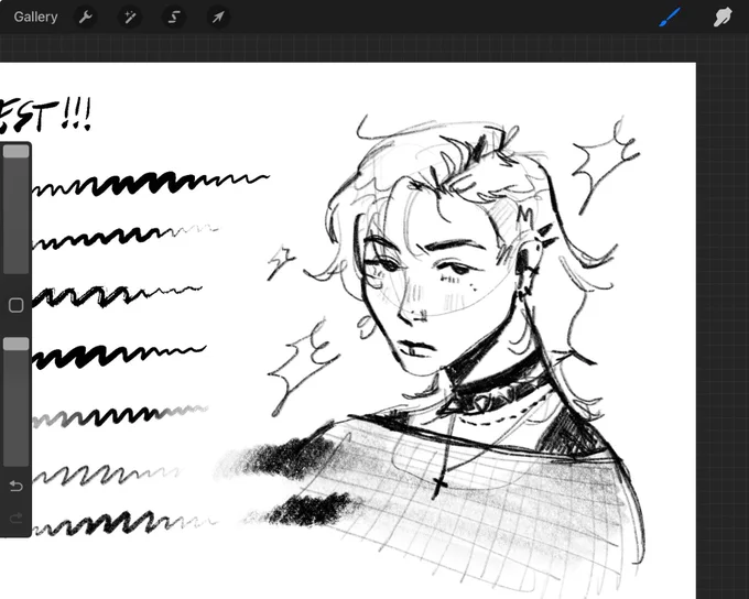 [ oc ] ended up drawing my beautiful boy ellis while testing out the new ipad :D 