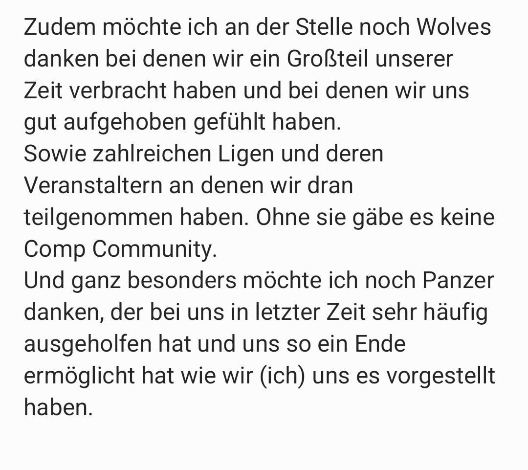 Danke Jungs &lt;3

<a href="/EicheThor/">EicheThor</a> <a href="/sicegoat/">Sice</a> <a href="/sleekr6/">Sleek</a> <a href="/Ghoul3I3/">Ghoul.</a>