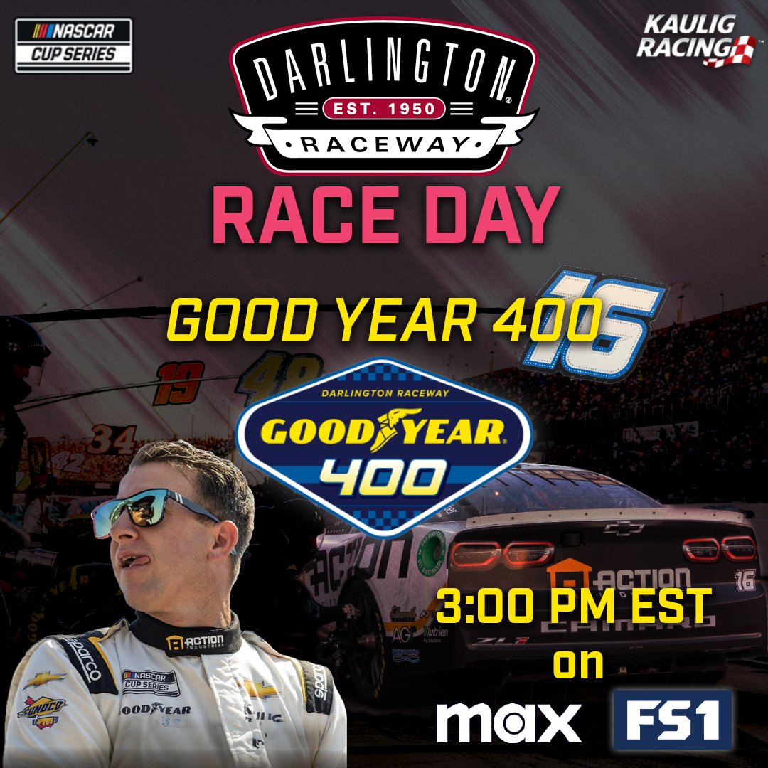 Action Industries (@action_ind) on Twitter photo š Itās RACE DAY at the Track Too Tough to Tame! <a href="/AJDinger/">AJ Allmendinger</a> and @kauligracing are ready to take on Darlingtonādonāt miss the action at 3 PM EST on Max or FS1! Letās get after it! š„šļø #KauligRacing #NASCAR #TrophyHunting š Itās RACE DAY at the Track Too Tough to Tame! <a href="/AJDinger/">AJ Allmendinger</a> and @kauligracing are ready to take on Darlingtonādonāt miss the action at 3 PM EST on Max or FS1! Letās get after it! š„šļø #KauligRacing #NASCAR #TrophyHunting