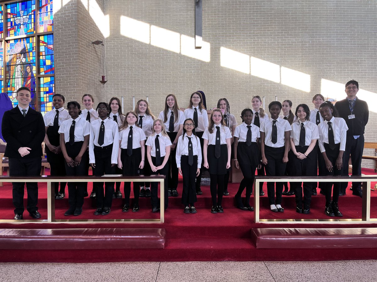 Beautiful Mass sung by the Bradford Catholic Girls Choir this morning at St Winefride’s Church. Many thanks to the Parishioners and Fr Paul for always welcoming and supporting us.