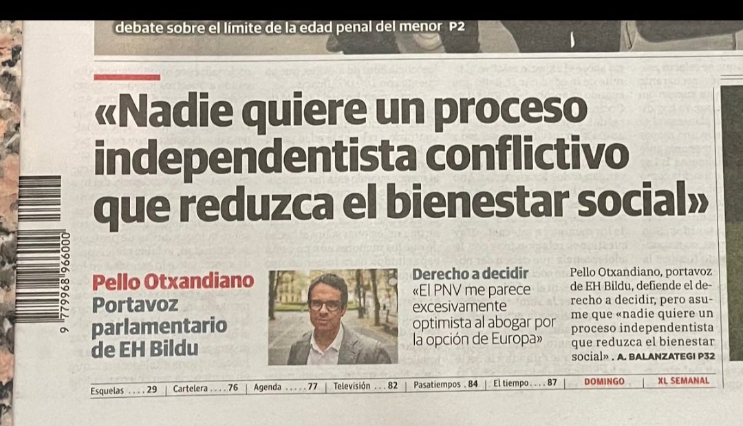 Kontua da klase jakin baten ongizatea ordezkatzen duzuela, egungo sisteman eroso bizi dena, eta inoiz ez duzue borrokatuko egungo status quo-a aldatzeko, baldin eta horrek zuen ongizatean eragiten badizue. Ez da nazio kontua, klase arazoa da.