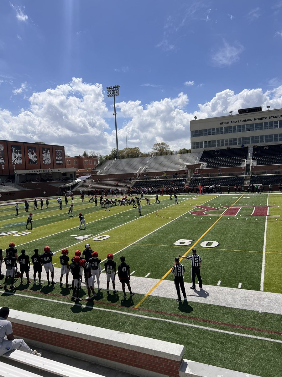 Thank you <a href="/CoachSDeMeo/">Steve DeMeo</a> for the Junior Day invite. I loved the campus and practice environment can’t wait to come back !!
<a href="/southpointeFBSC/">Coach Bobby Collins</a> <a href="/14juic14/">14SportsDad14</a> <a href="/LRBearsFootball/">Lenoir-Rhyne Football</a>