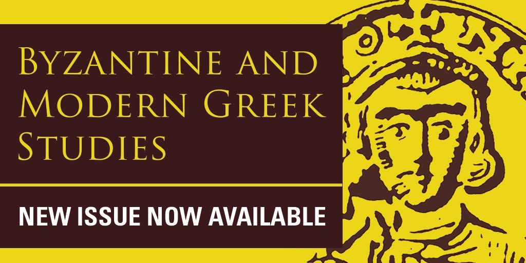 Byzantine and Modern Greek Studies (@bmgsjournal) on Twitter photo New Issue of Byzantine and Modern Greek Studies now available <a href="/CambUP_Classics/">Cambridge University Press - Classics</a>
<a href="/CbomgsU/">CBOMGS UoB</a>
📚 cup.org/3E0fvFk New Issue of Byzantine and Modern Greek Studies now available <a href="/CambUP_Classics/">Cambridge University Press - Classics</a>
<a href="/CbomgsU/">CBOMGS UoB</a>
📚 cup.org/3E0fvFk