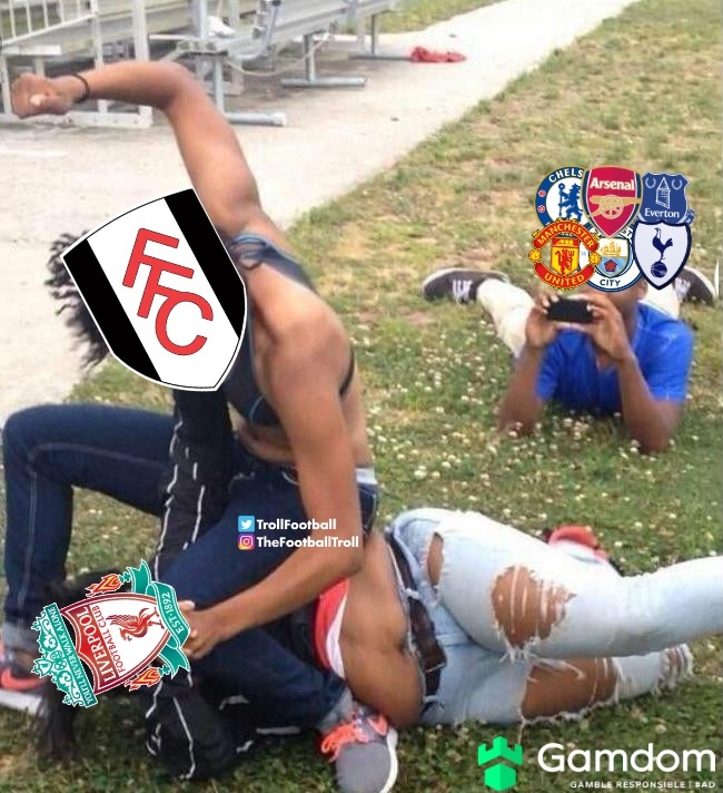TrollFootball's tweet photo. Live scenes from the Craven Cottage https://t.co/El7WNKdB9c