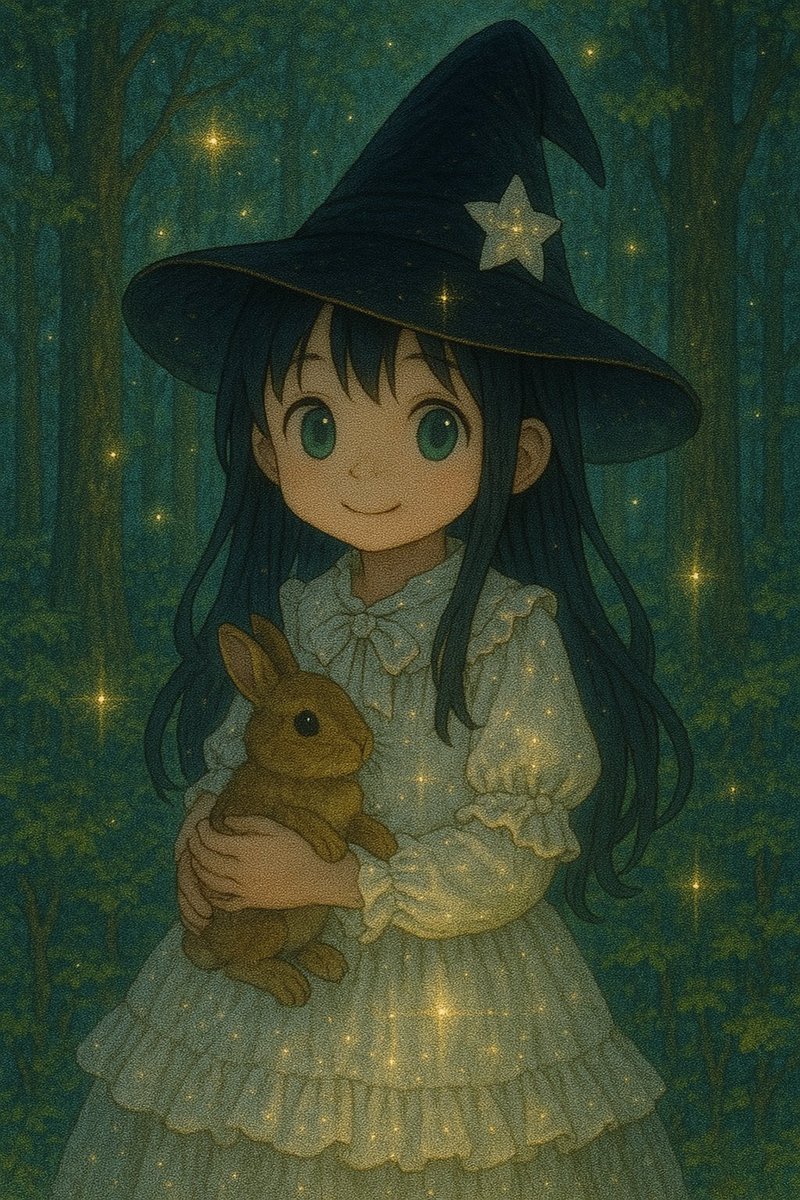 はじめまして！私はNO.９（nain）
私は不器用で皆より上手く魔法が使いこなせません💦

悩んでいた私に森のうさぎさんが
「僕にお願いしてみて」って、、
すると煌めく魔法が使えたのです！✨

私をとりまくお隣さんと協力すれば
幻想的で温もりに満ちた素敵な魔法の灯りがつくのだと知りました☺️🩺