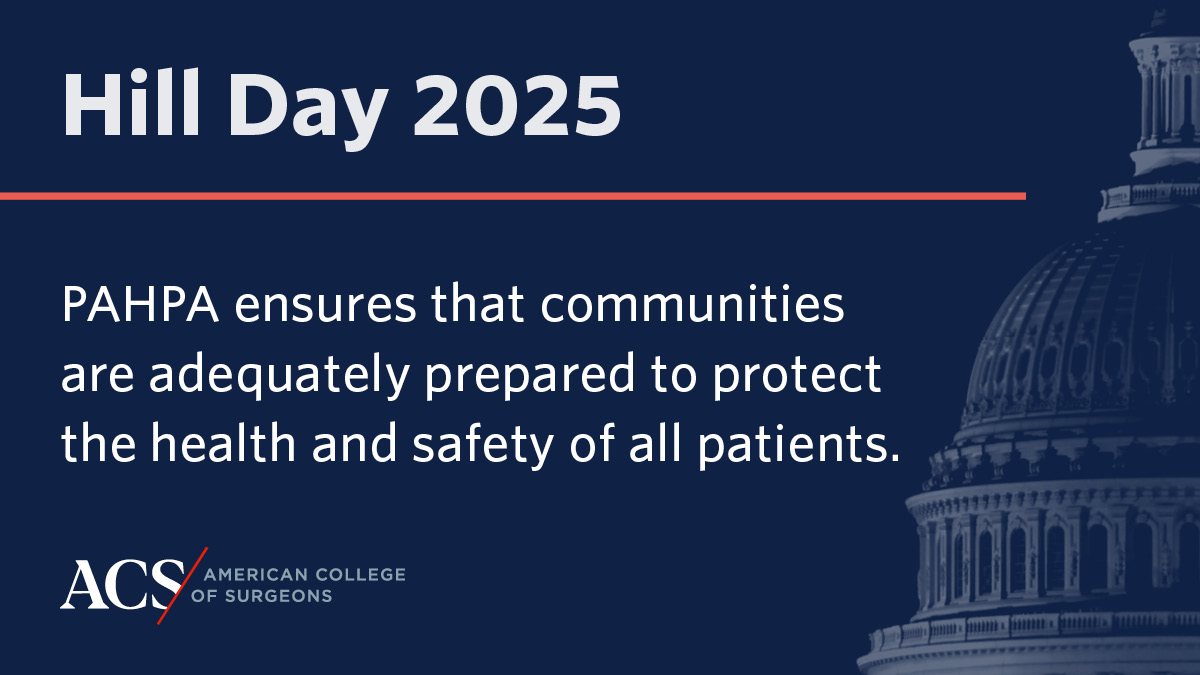 American College of Surgeons (@amcollsurgeons) on Twitter photo Trauma systems are critical in responding to public health emergencies, natural disasters, and other mass population events.
We are going to the Hill to urge Congress to reauthorize PAHPA and MISSION ZERO. #ACSLAS25 <a href="/acsTrauma/">The ACS Committee on Trauma</a> Trauma systems are critical in responding to public health emergencies, natural disasters, and other mass population events.
We are going to the Hill to urge Congress to reauthorize PAHPA and MISSION ZERO. #ACSLAS25 <a href="/acsTrauma/">The ACS Committee on Trauma</a>