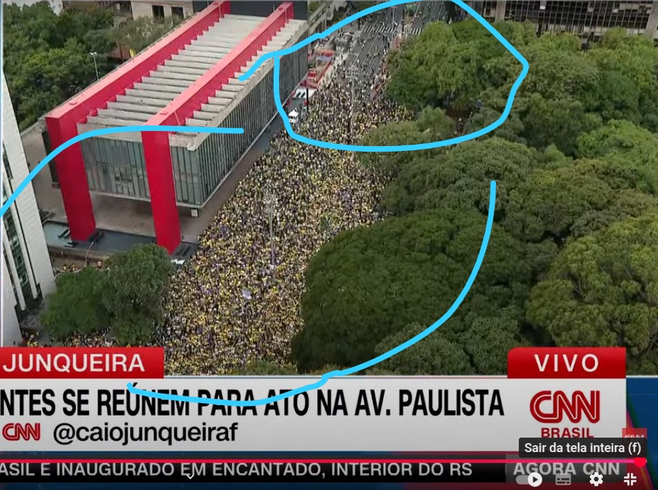 A PORRA FLOPOU MESMO HEIN? KKK "LOTOU" APENAS A FRENTE DO MASP, SE TIVER 5 MIL AI É MUITO.