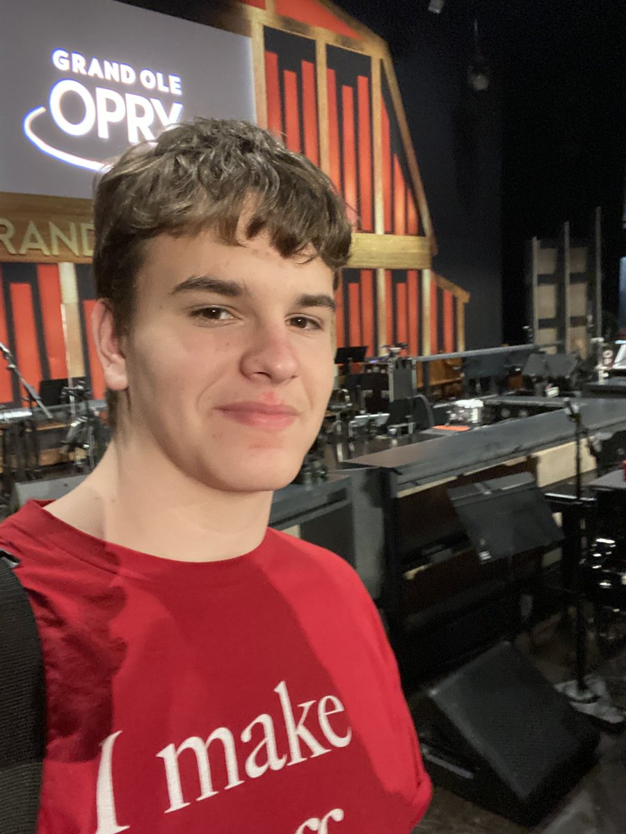 Giving a shout out to my son Carson as he takes the stage at the Grand Ole Opry tonight with his marching band crew. Good luck, everyone!