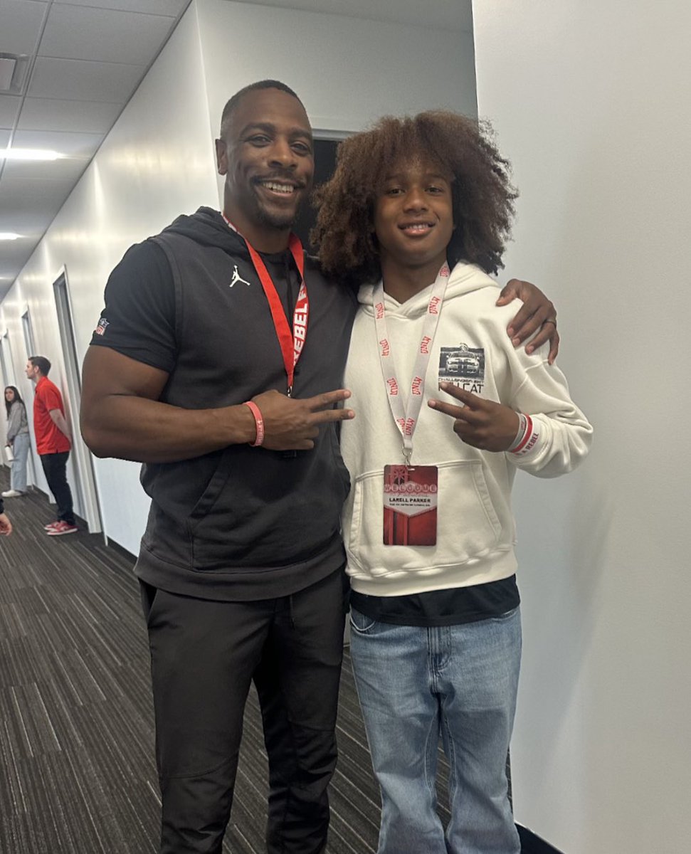 I had an amazing time visiting <a href="/unlvfootball/">UNLV Football</a>. Huge thanks to <a href="/dalex3333/">Del Alexander</a>, <a href="/CoachCooperUNLV/">Coach Hunkie Cooper</a>, <a href="/Da_DREAM47/">Akeem Davis</a>, <a href="/CoachZachArnett/">CoachZachArnett</a> for always making me feel like family.

#BEaREBEL #b13ssed #studentath13te