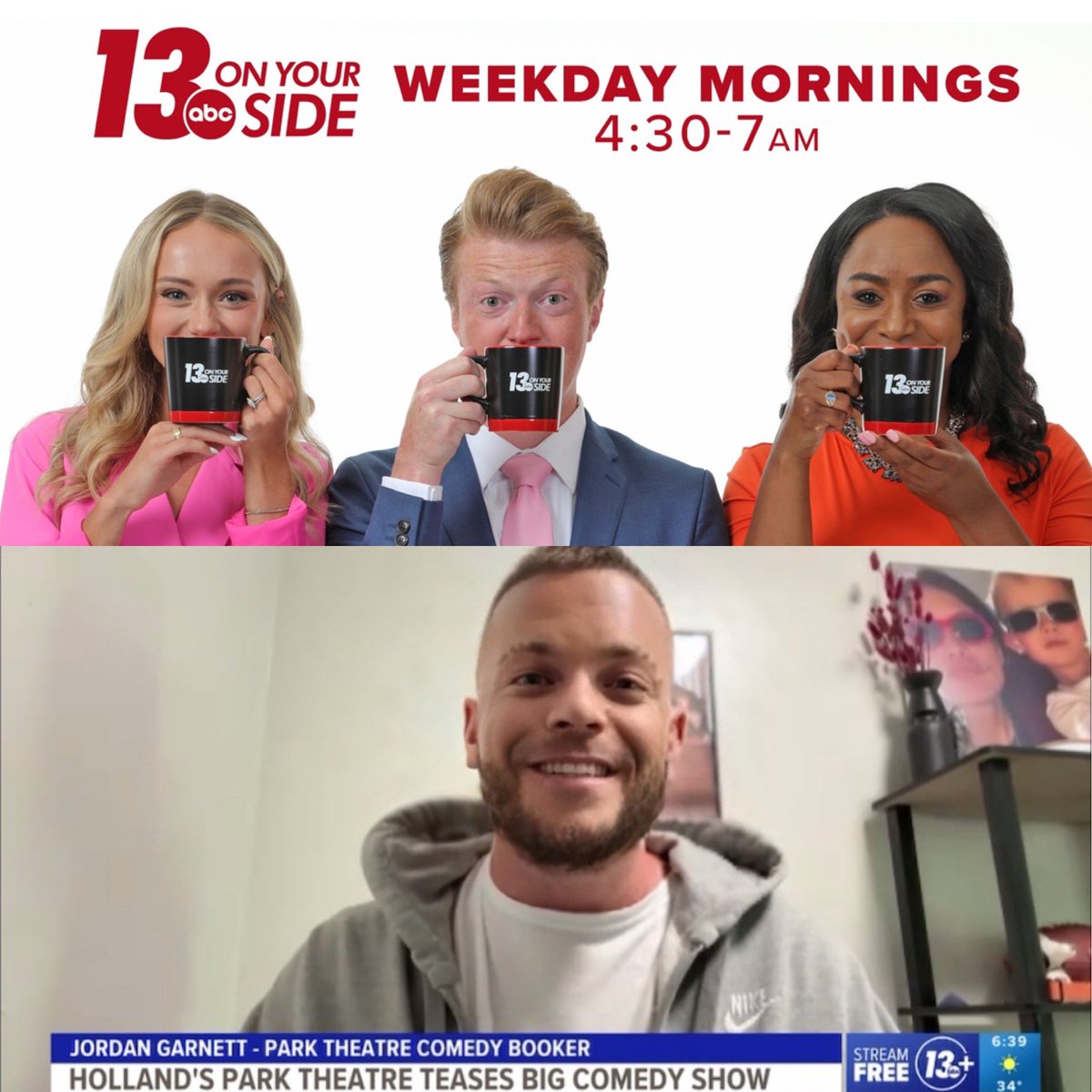 jordangarnett's tweet image. 🚨TOMORROW🚨 (Monday Morning @ 9AM Eastern) Park Theatre’s “Outta The Park Comedy Calendar” Part 1: Drops❗️Exclusively on 13 On Your Side WZZM ABC❗️🎟️ Go LIVE tomorrow too on our website: parktheatreholland.org #MicDrop #OTPC 🎤