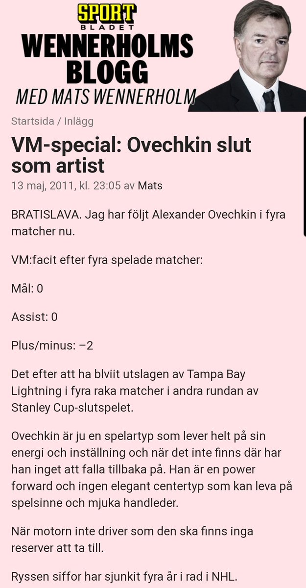 Mats var som bäst 2011