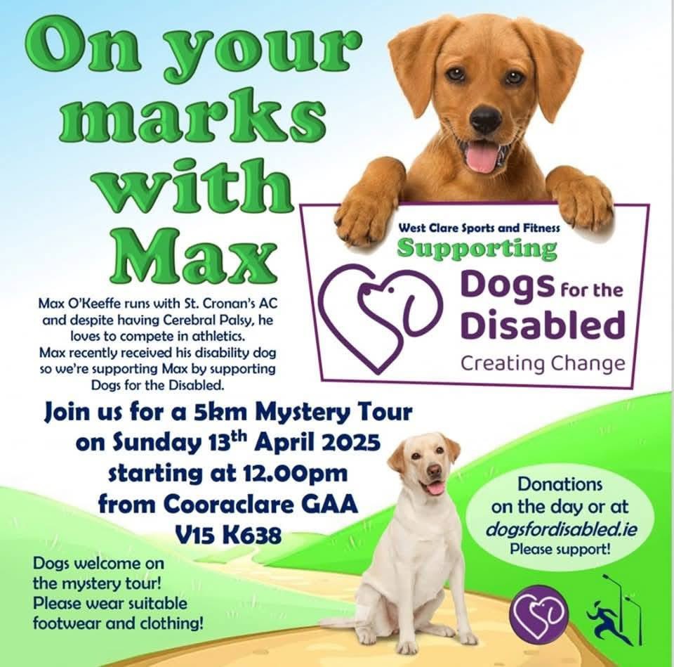 Pls Support Max &amp; his club Run for Dogs for the Disabled. Max is training hard but living with cerebral palsy is not easy &amp; he is currently struggling with growing pains in his legs but despite this, he’s determined to help more children get their assistance dogs 💜