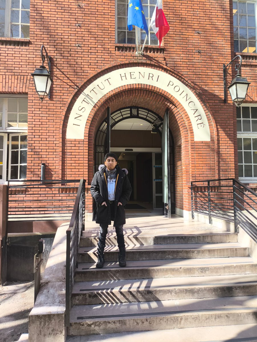 CIMPA_Math's tweet image. Fredy Diaz Garcia (UNAM) joined the 'Representation Theory & Noncommutative Geometry' programme at IHP, Paris (6 Jan - 4 Apr 2025) with CIMPA funding. 📚 See pics of his research journey! 👏 #CIMPA #Mathematics #Research 🌍 More: cimpa.info/en/node/57