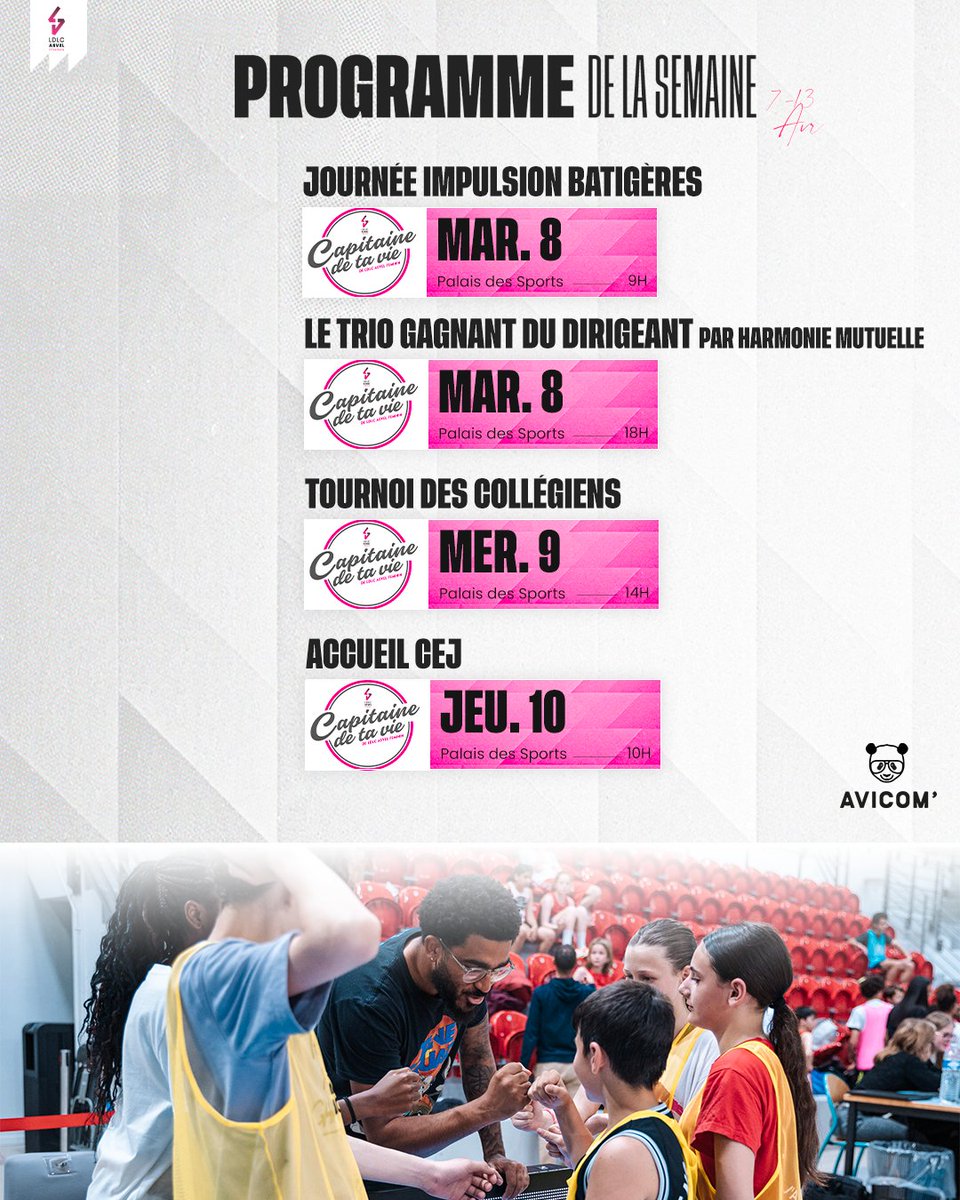ASVEL_Feminin's tweet photo. 📅 Pas de match pour nos Lionnes cette semaine, mais de nombreux évènements pour notre club à mission !

#ASVElles #ClubAMission https://t.co/47mHvUPLn1