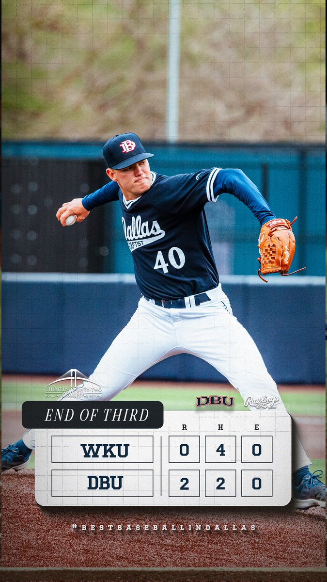 Patriots are up heading into the fourth inning.

#BestBaseballinDallas | <a href="/DBUAthletics/">DBU Athletics</a>