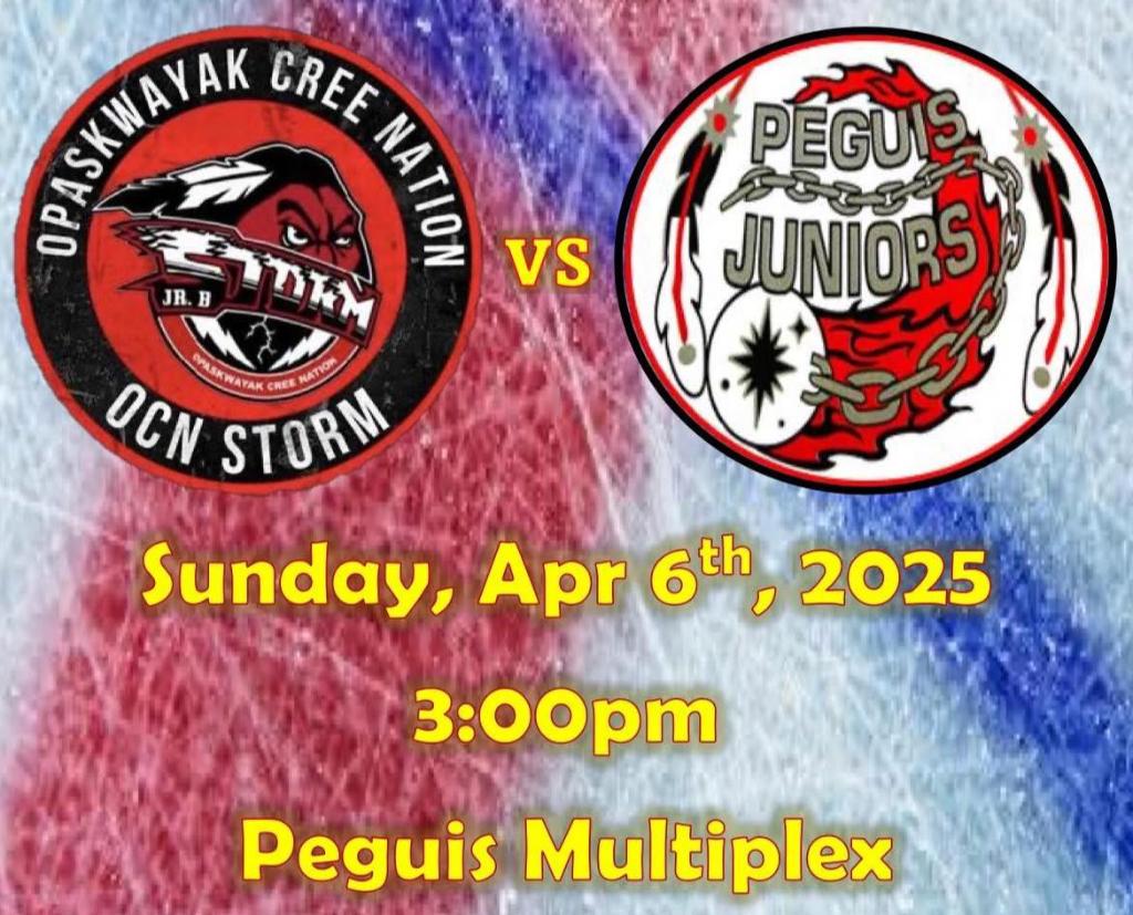 Peguis Junior host <a href="/OCNStorm/">OCN Storm</a> today in Game 5 of the #KJHL Finals! 
🎟️🎟️ FREE admission!