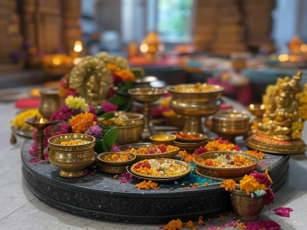 Renting out various items for Hindu worship