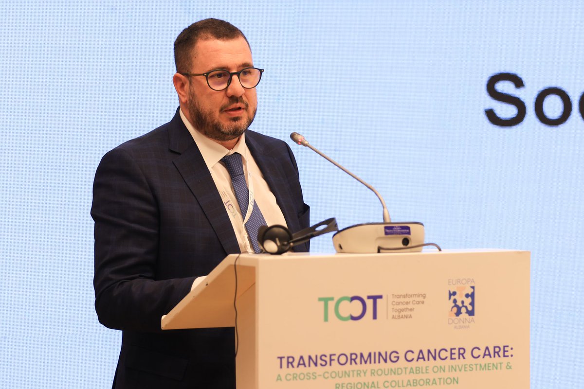 DonjetaZeqa's tweet photo. “Transforming Cancer Care: A Cross-Country Roundtable on Investment &amp; Regional Collaboration” 

@LazarPo31787807 @EuropaDonnaAl @EuropaDonnaEUR @MarziaZambon @AdmirCavalic 

#Tirana #Albania #CancerCare #OncologyLeadership #HealthPolicy #StrongerTogether #RegionalImpact https://t.co/1IVImRqiY7