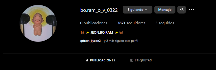 t_aramexico's tweet photo. #JeonBoram nos notifica que ya tiene nueva cuenta de instagram donde sigue a las 5 integrantes del grupo #Hyomin #Eunjung #Jiyeon #Soyeon (no hay mas informaciรณn) https://t.co/CwVisyt1V9