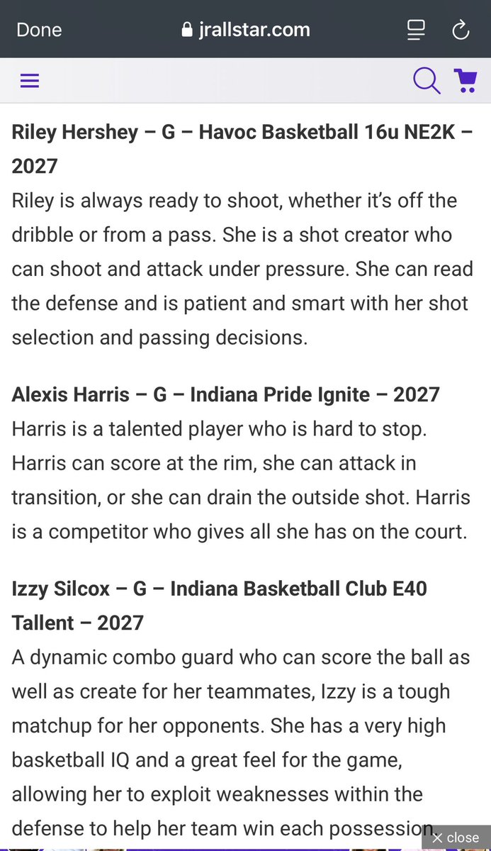 Thank you <a href="/JrAllStarBB/">Jr. All-Star Girls Basketball</a> for the write up from last weekend at the Proving Ground!

<a href="/InPrideBba1909/">InPrideBballMedia</a> <a href="/cbmeadow/">Charlie Meadows</a> <a href="/CoachTRail/">Sam Terrell</a>  <a href="/coachroncarter/">CoachRonCarter</a> <a href="/CoachJoshDavis/">Josh Davis</a> <a href="/SelectEventsBB/">Select Events Basketball</a>