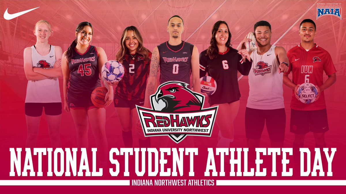 🎓🏅 Happy National Student-Athlete Day!

Today we celebrate the hard work, dedication, and excellence of our RedHawk student-athletes—on the field and in the classroom.

#StudentAthleteDay #IUN #TheRedHawkWay
