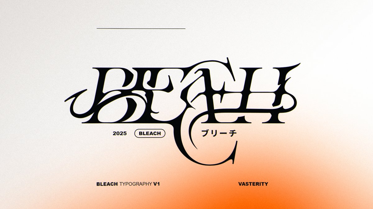 BLEACH ブリーチ
typography V1