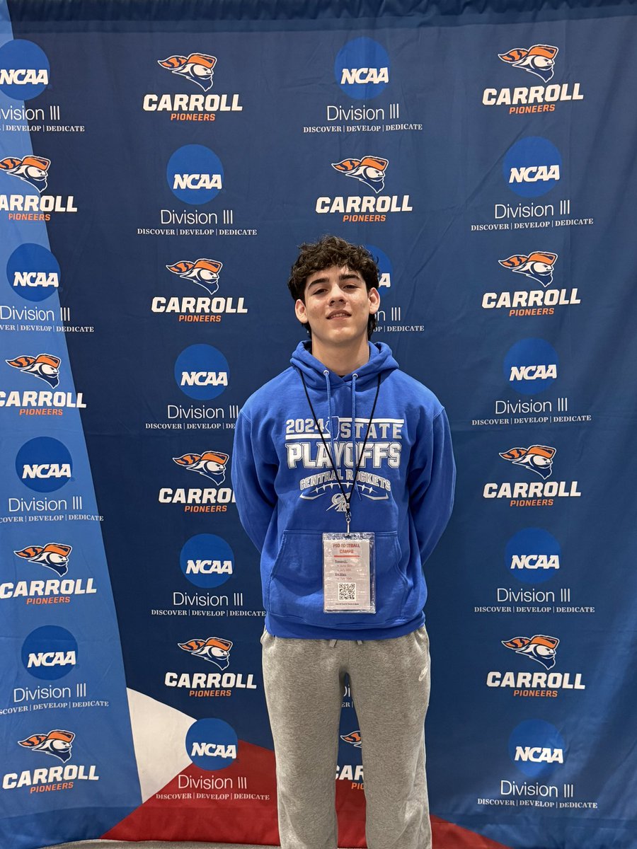 Henry Deering (@henrydeer08) on Twitter photo Thank you <a href="/Coachraby_/">Josh Raby</a> for the junior day today! Really enjoyed the tour and atmosphere at <a href="/piofootball/">Carroll U Football</a>. Can’t wait to come back again!! <a href="/Coach_Yos/">Brian Iossi</a> <a href="/CoachSco355/">Nicholas Scoliere</a> <a href="/PrepRedzoneIL/">Prep Redzone Illinois</a> <a href="/underdogrush/">Underdog Training</a> <a href="/EDGYTIM/">Timothy “EDGYTIM” OHalloran</a> <a href="/One11Recruiting/">One11 Recruiting</a> <a href="/CHSFootball100/">Central Rockets - Football</a> @On3Recruits Thank you <a href="/Coachraby_/">Josh Raby</a> for the junior day today! Really enjoyed the tour and atmosphere at <a href="/piofootball/">Carroll U Football</a>. Can’t wait to come back again!! <a href="/Coach_Yos/">Brian Iossi</a> <a href="/CoachSco355/">Nicholas Scoliere</a> <a href="/PrepRedzoneIL/">Prep Redzone Illinois</a> <a href="/underdogrush/">Underdog Training</a> <a href="/EDGYTIM/">Timothy “EDGYTIM” OHalloran</a> <a href="/One11Recruiting/">One11 Recruiting</a> <a href="/CHSFootball100/">Central Rockets - Football</a> @On3Recruits