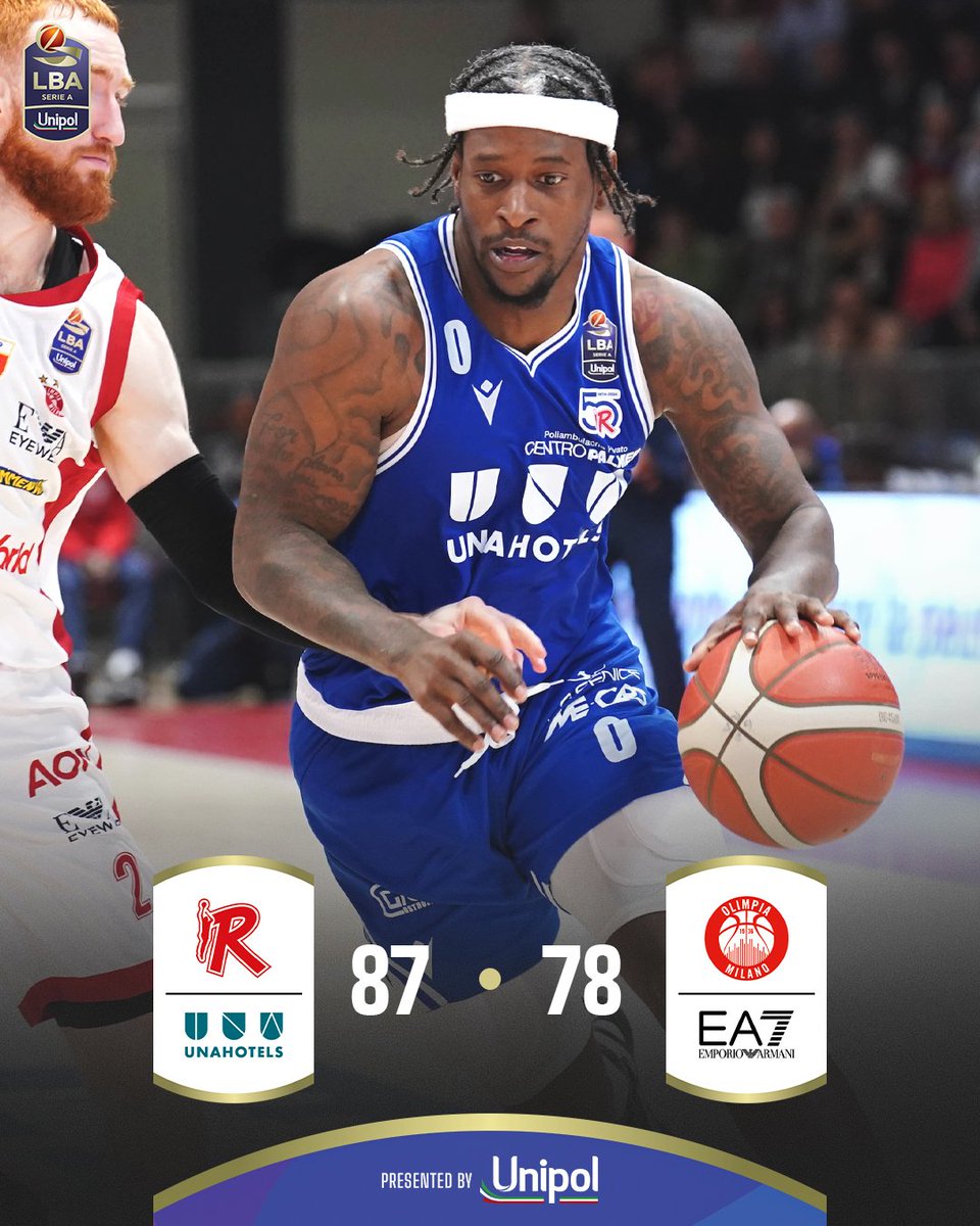 Barford (22 punti + 4 assist), Winston (20 pt) e Faried (11 pt + 9 rimbalzi) sono i protagonisti dell'importante successo della <a href="/PallacReggiana/">Pall. Reggiana</a>: in doppia cifra anche Smith e Faye 🙌
Per l'<a href="/OlimpiaMI1936/">Olimpia Milano</a> top scorer Brooks con 20 pt 🏀

#TuttoUnAltroSport <a href="/UnipolCorporate/">Unipol Corporate</a>
