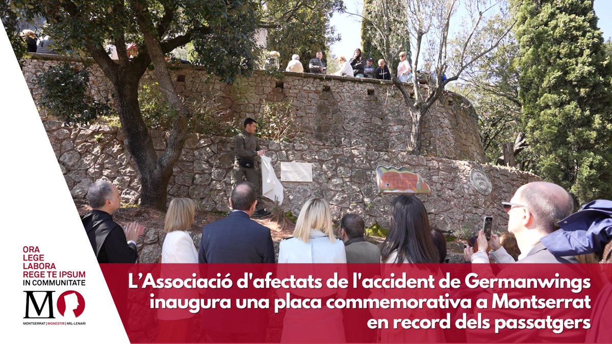 🌟🕊️Una dècada més tard del tràgic accident de Germanwings, els familiars i amics de les víctimes s’han reunit a l’Abadia de Montserrat per recordar els passatgers que van perdre la vida en el sinistre.

🖥️ Llegeix la notícia a millenarimontserrat.cat/noticia/294/as…