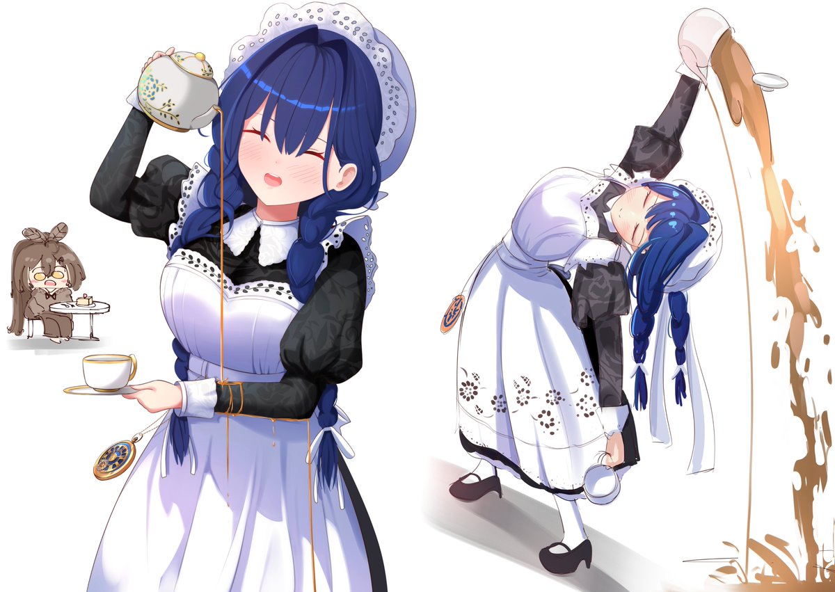 It's my 1st time having this kind of job~ 
#kronillust #Maid4U