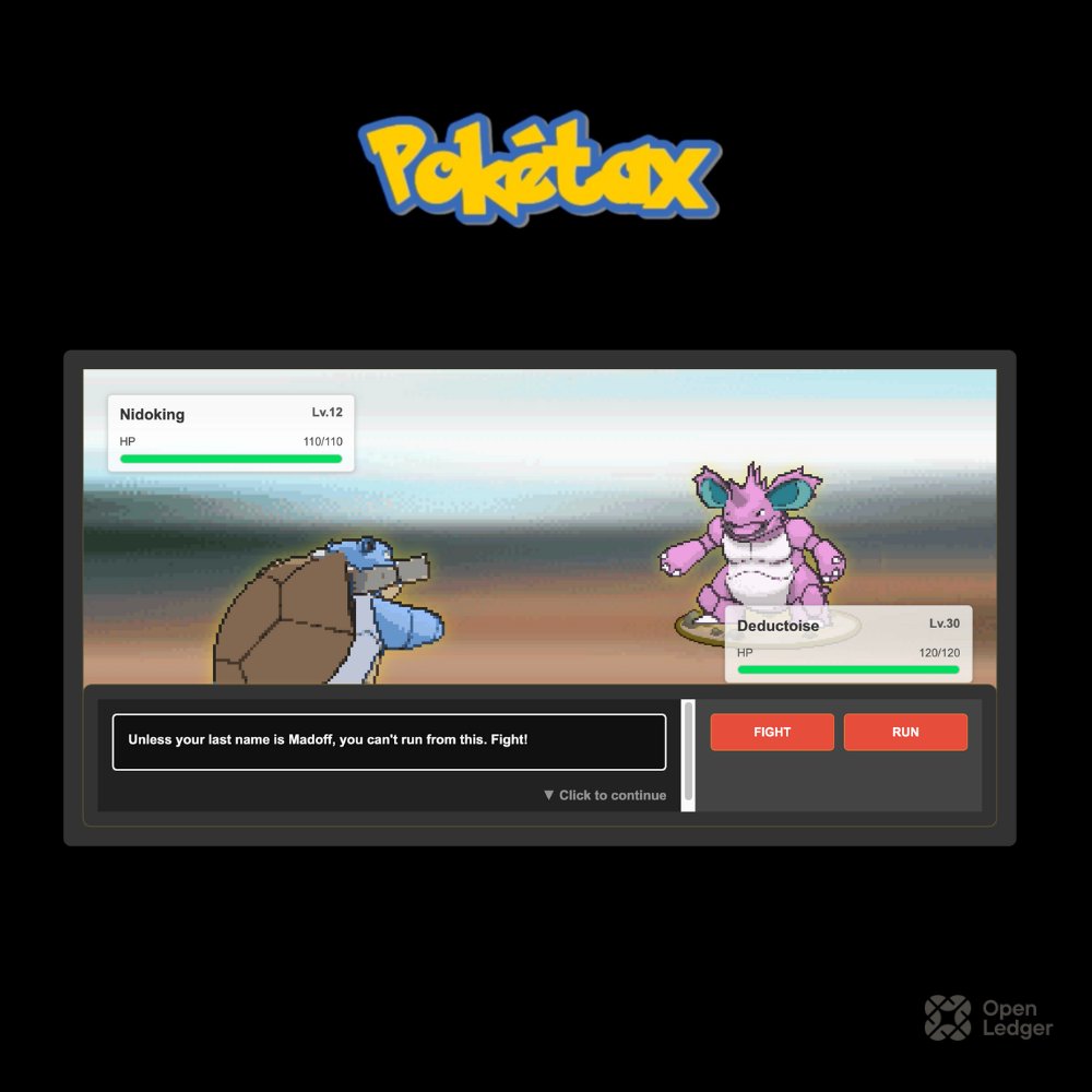 米国の会計ソフトウェアスタートアップのOpen Ledgerが確定申告を楽しくするポケモンゲーム「PokéTax」をリリース  https://t.co/ipj59EVekp バトル形式のゲームをしながら、納税申告書の項目を整理していくことができる