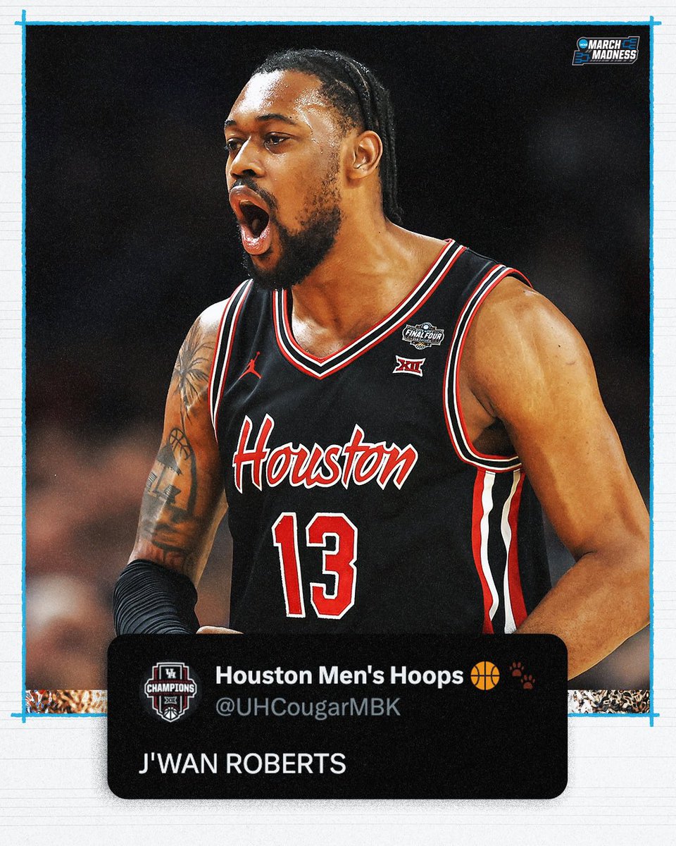 NCAA March Madness (@marchmadnessmbb) on Twitter photo Still thinking about that clutch performance π€©
#MarchMadness <a href="/UHCougarMBK/">Houston Men's Hoops π πΎ</a> Still thinking about that clutch performance π€©
#MarchMadness <a href="/UHCougarMBK/">Houston Men's Hoops π πΎ</a>
