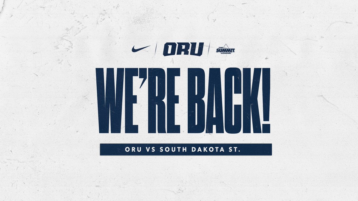 ICYMI: Our doubleheader with South Dakota State is BACK at Chapman Park this afternoon!

Come and join us at noon for the first pitch of game one right here in Tulsa.

#ORUBase | #GoldenStandard