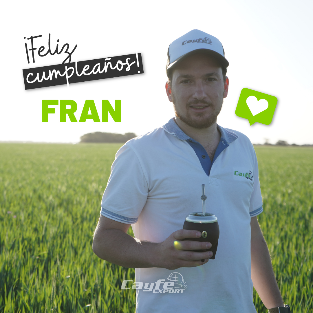 cayfe_export's tweet image. Muy feliz cumpleaños a nuestro Ing. Agrónomo Francisco🎂😄

Nuestros mejores deseos para este nuevo año💚 Gracias por todo lo que das día tras día en Cayfe Export👏🏽