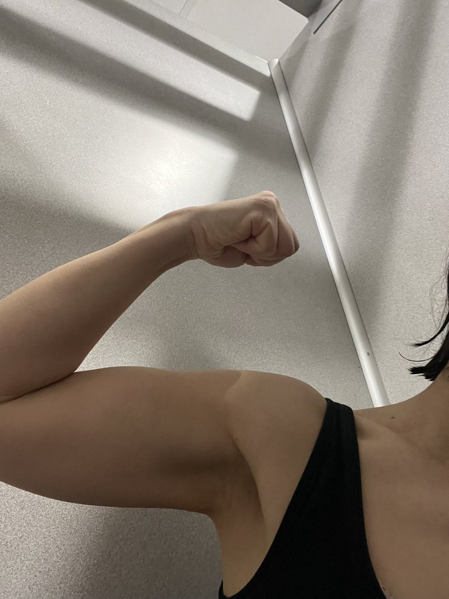 my muscle in my arms starts to show  after one and half years swimming.😄 never too old to exercise.
