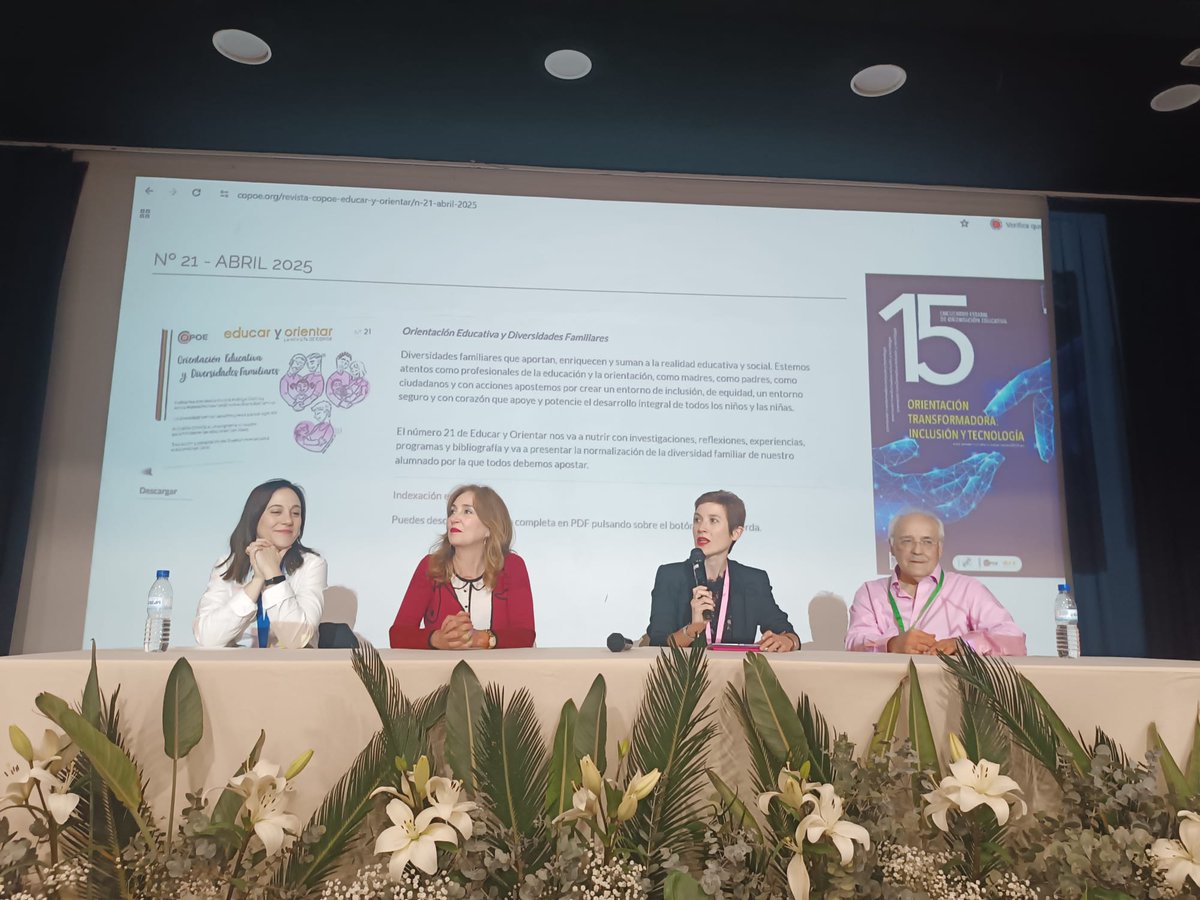 Presentación de la revista educar y orientar en el Encuentro de Orientación de Valencia  5 de abril de 2025
<a href="/AnaCobosCedillo/">Ana Cobos</a> Silvia Oria
Jesús ibañez
<a href="/CopoeOrienta/">COPOE</a>
<a href="/APOCOVA/">APOCOVA</a>