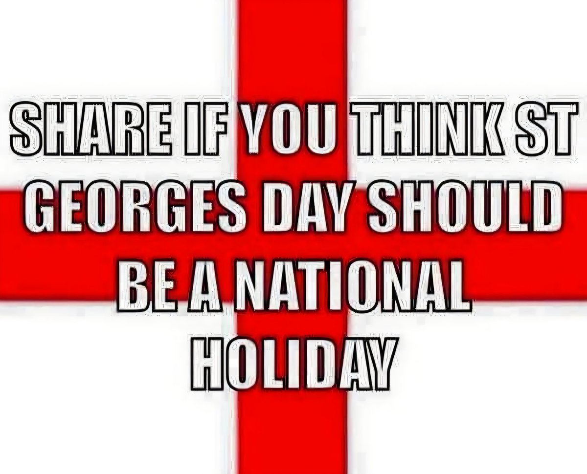 Should St George's day be a national holiday?