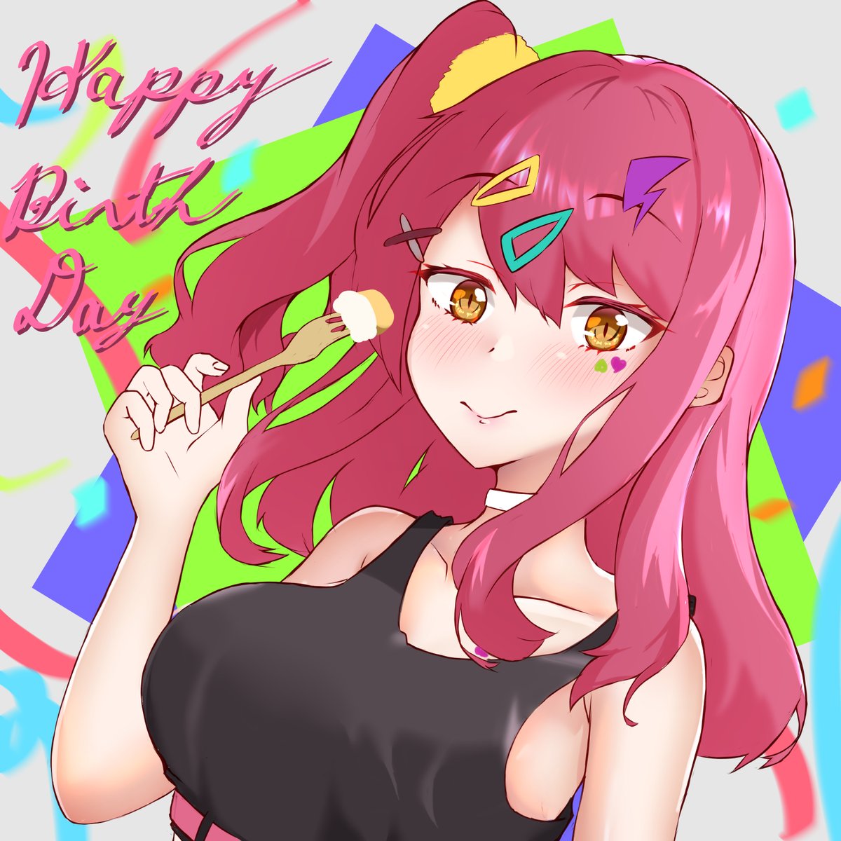 「一年間のイラスト推移ちょうど誕生日から誕生日までのイラスト#かなたの絵便り 」|つなのイラスト