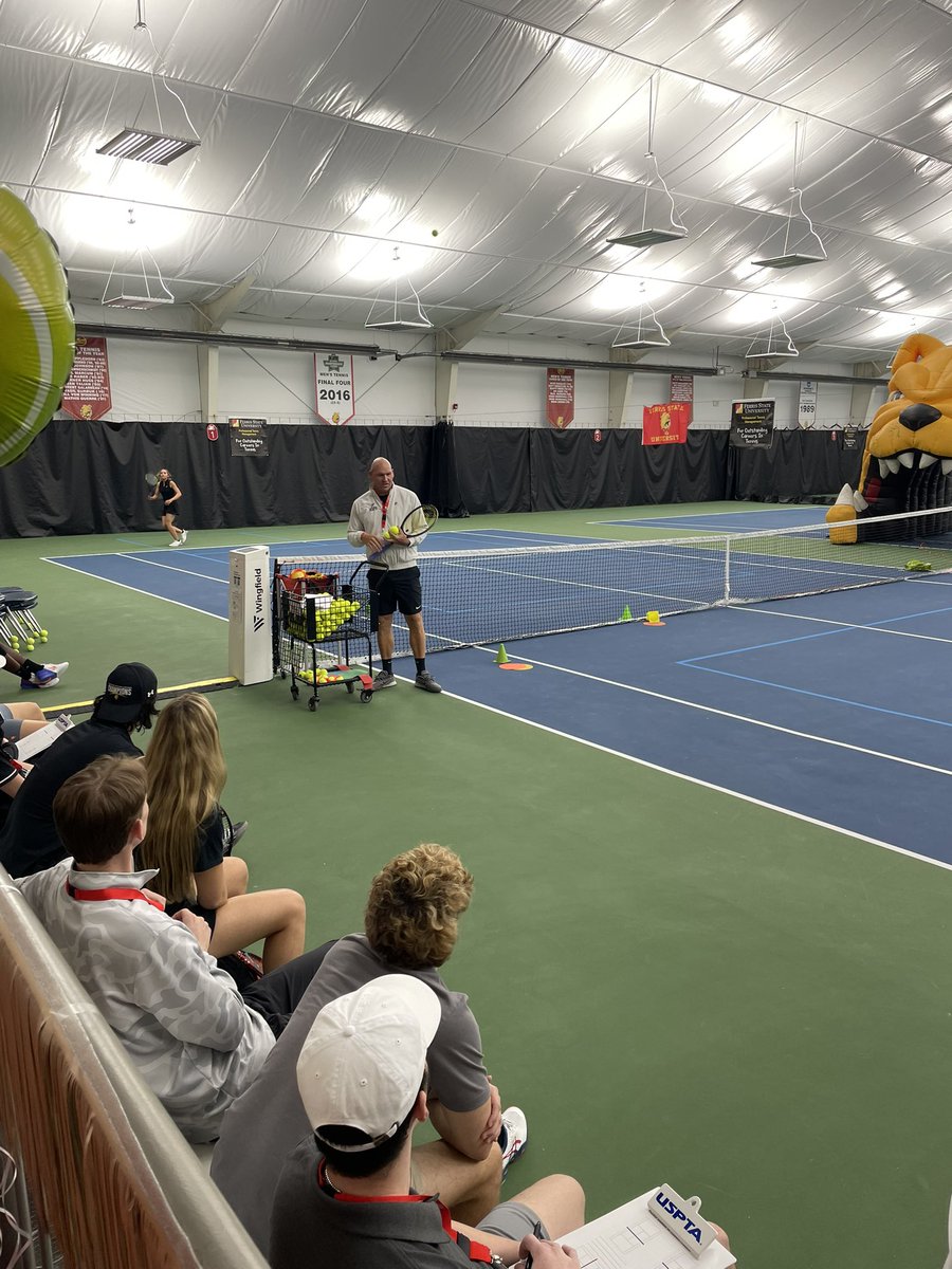 Big weekend in Michigan. Honored to present on court plus emcee duties for the 39th Annual Ferris State University Professional Tennis Management Program. 
🎾🙌👏💪👌
<a href="/SETS_Consulting/">SETS</a>