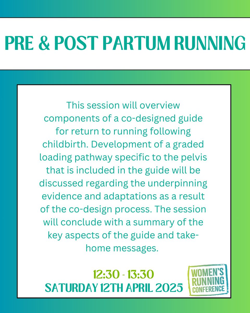 🌟WOMEN'S RUNNING CONFERENCE - EXPERT ANNOUNCEMENT🌟

We are excited to share that <a href="/meganljames16/">Megan James</a>  will be hosting a workshop on Pre &amp; Post Partum Running at the Women's Running Conference!

🔗Find out more about Megan and the event via the link below.👇
tinyurl.com/WomensRunningC…