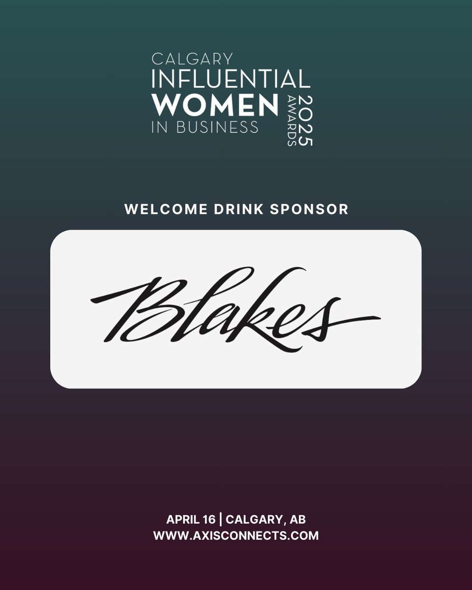 As we come together to celebrate Calgary’s most influential women in business, we are grateful to Blakes for helping us set the stage for an unforgettable evening. 

 #WelcomeDrink #LeadershipMatters #2025CIWBAwards